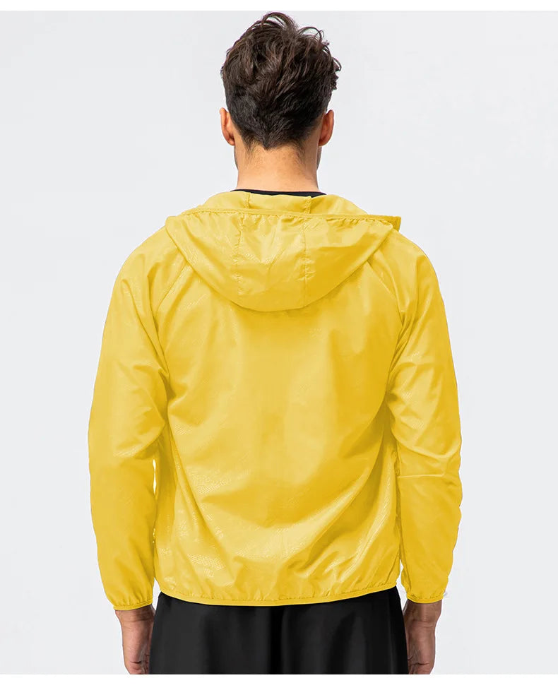 Unisex Waterproof Windbreaker Jacket – Sun Protection & Outdoor Use